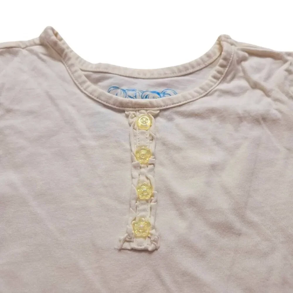 Children's place cream longsleeve shirt 4T